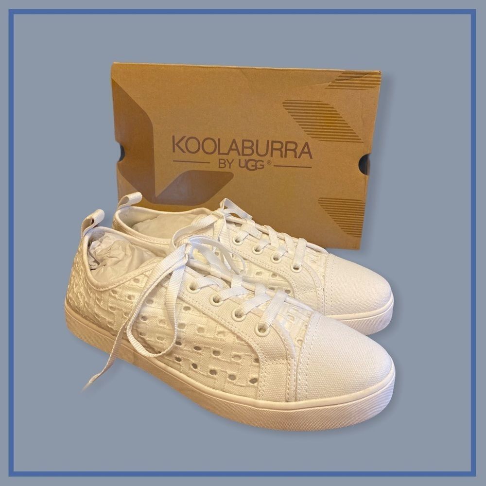 Koolaburra by UGG "Kellen" White Lace Sneakers 9.5